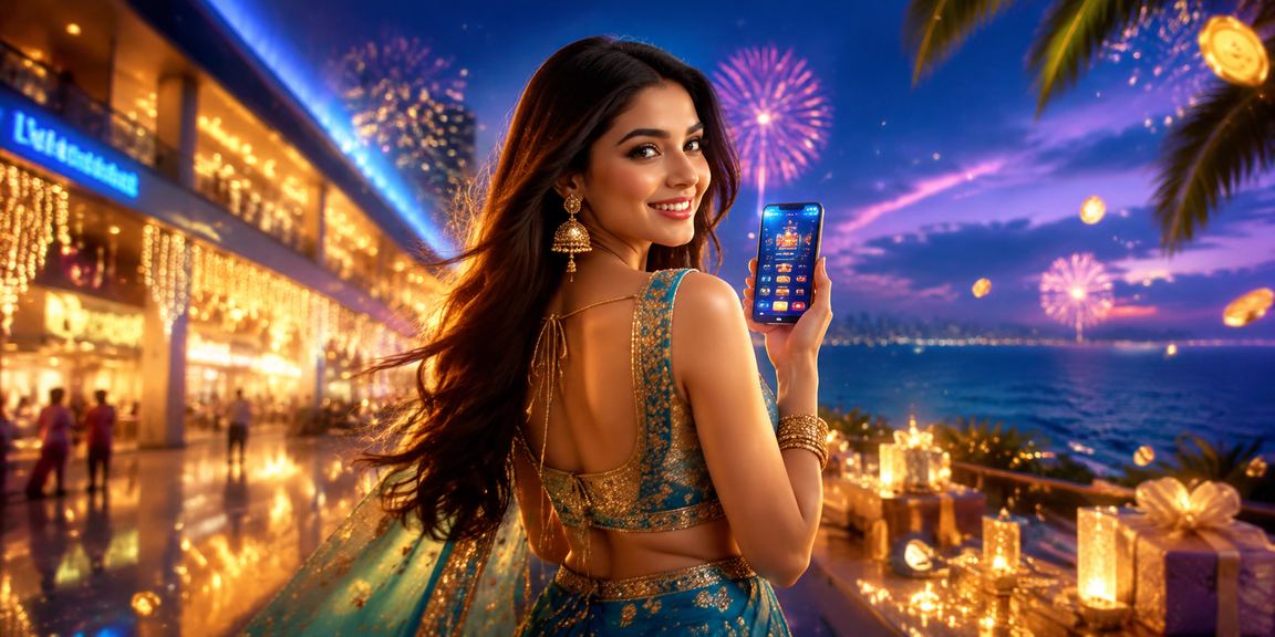 Delhi casino app interface with blue gold theme
